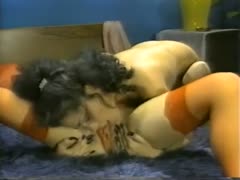 Two attractive and dissolute ladies have amazing lesbian sex in the bedroom.